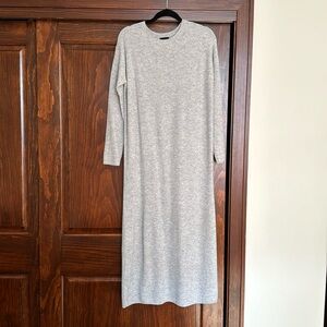 Hatch Collection Maternity The Cozy Waffle Dress Heather Grey Size 1